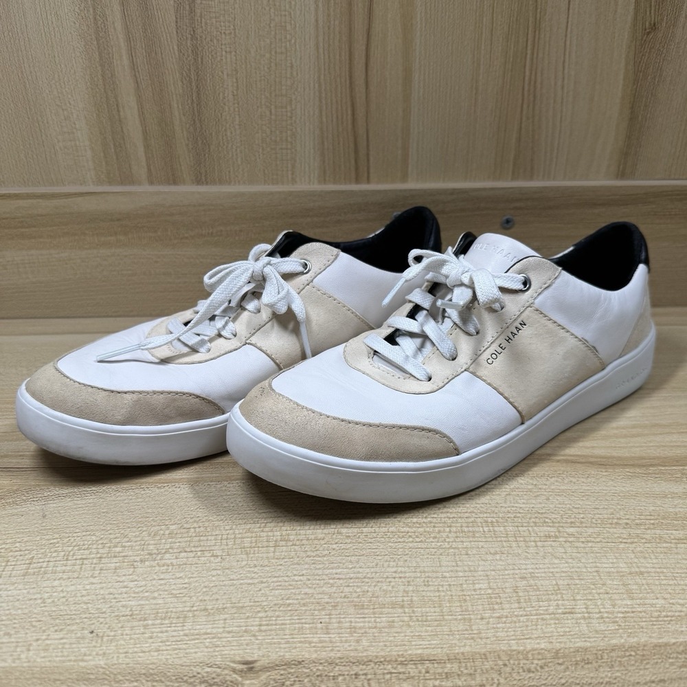 Cole Haan Grand Cross Court Women Casual Cream Suede shoes W17577 ‎ Size 6.5B